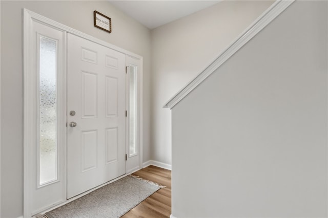 259 Daniel Trent Way, Kingsland, GA 31548 - entryway featuring wood finished floors and baseboards