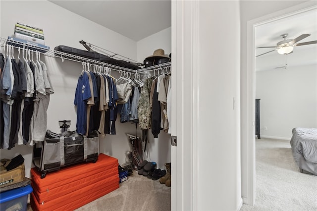 259 Daniel Trent Way, Kingsland, GA 31548 - spacious closet featuring carpet and a ceiling fan