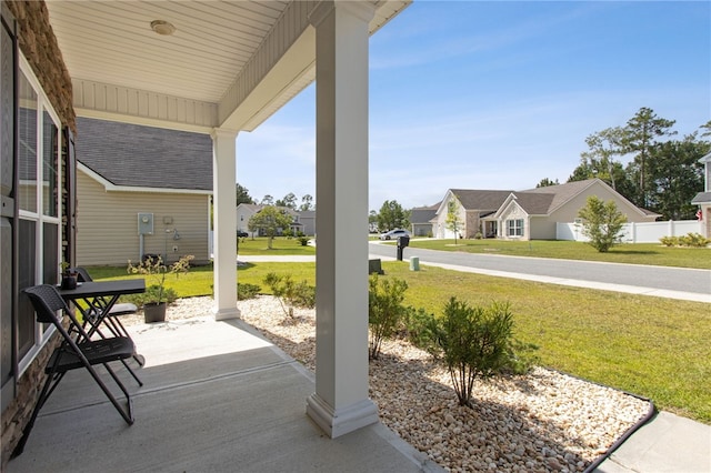 259 Daniel Trent Way, Kingsland, GA 31548 - view of patio featuring a residential view