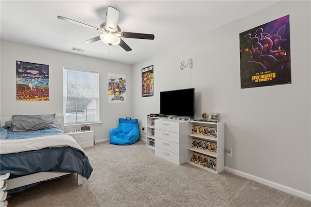 259 Daniel Trent Way, Kingsland, GA 31548 - bedroom featuring carpet flooring and a ceiling fan
