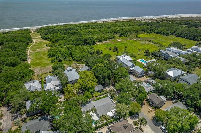 4218 Fifth St, Saint Simons Island, GA 31522 - aerial view of residential area with a nearby body of water