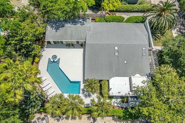 4218 Fifth St, Saint Simons Island, GA 31522 - view from above of property with a pool