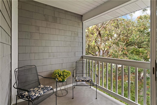 view of balcony