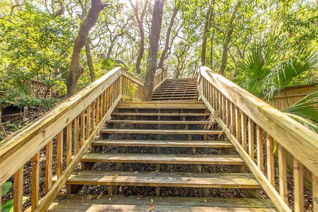 view of staircase