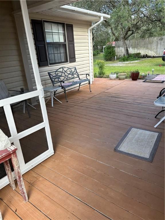 view of wooden terrace