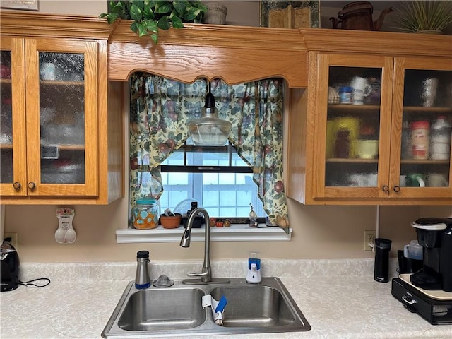 kitchen featuring sink