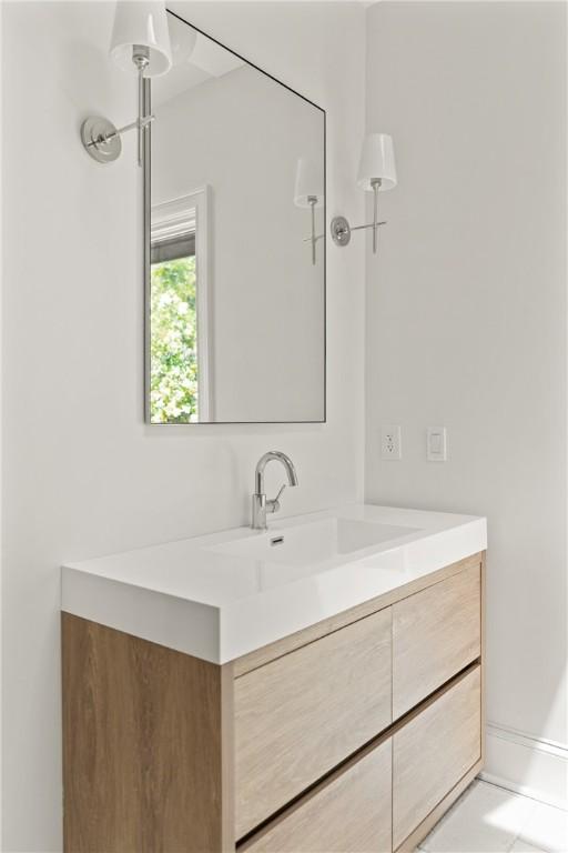 bathroom featuring vanity