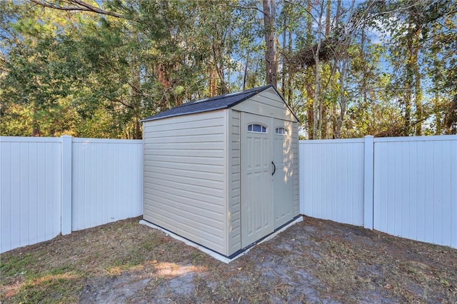 view of outbuilding