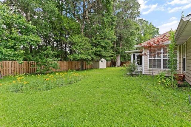 172 Autumns Ridge Ct, Brunswick, GA 31525 - fenced backyard with a storage unit