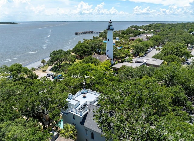 622 Beachview Dr, Saint Simons Island, GA 31522 - drone / aerial view of a nearby body of water