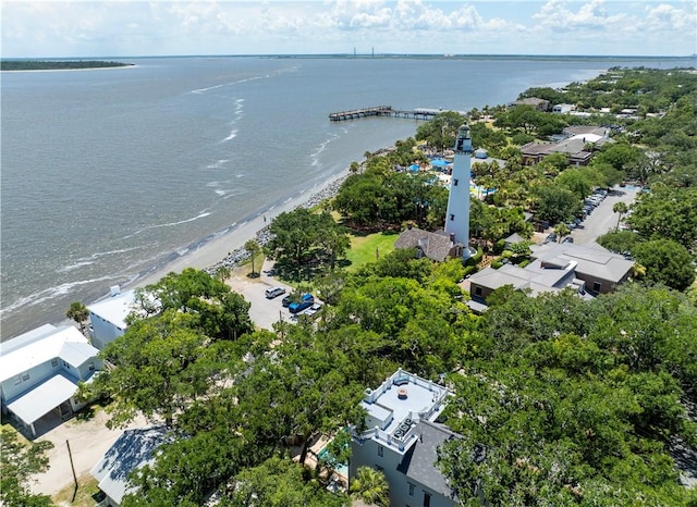 622 Beachview Dr, Saint Simons Island, GA 31522 - drone / aerial view of a large body of water