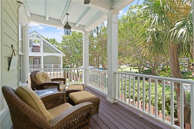 622 Beachview Dr, Saint Simons Island, GA 31522 - view of wooden porch