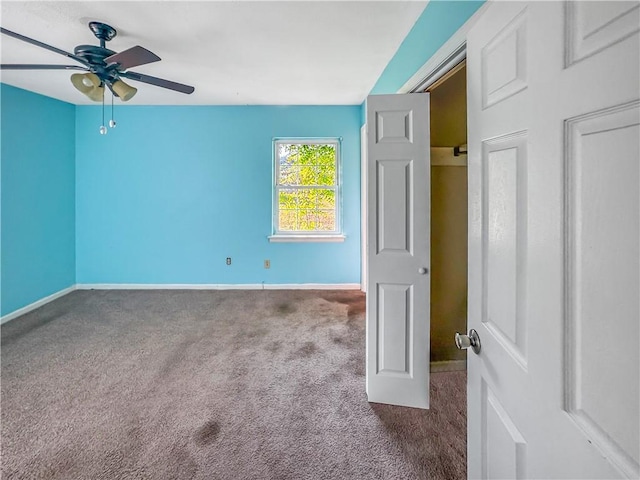 209 Lewis Dr, Rincon, GA 31326 - unfurnished bedroom featuring carpet and ceiling fan