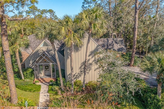 view of front of home featuring french doors