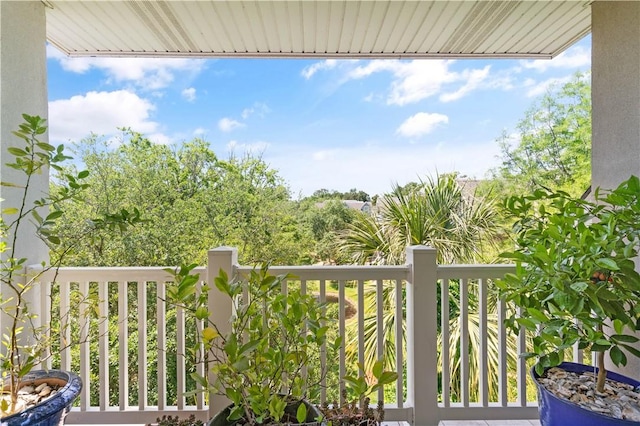 view of balcony