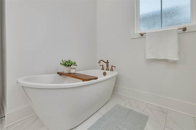 bathroom with a bathing tub