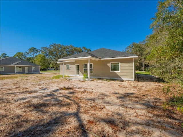 view of rear view of property