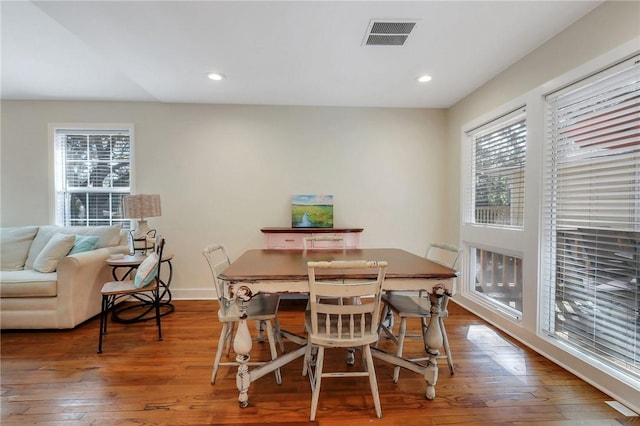 dining room featuring hardwood / wood-style floors