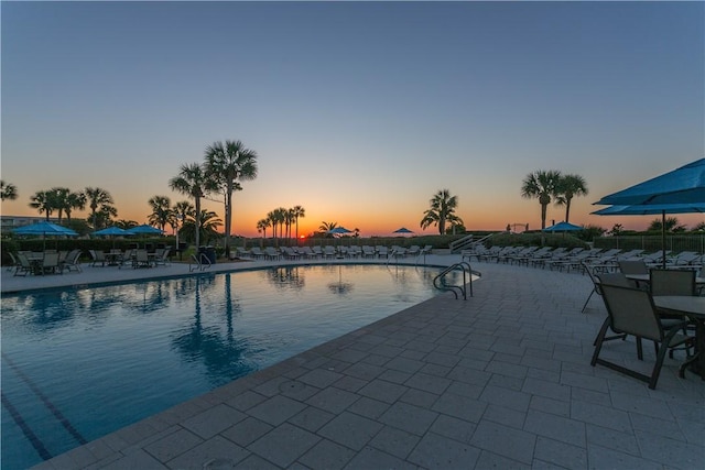 view of pool with a patio area