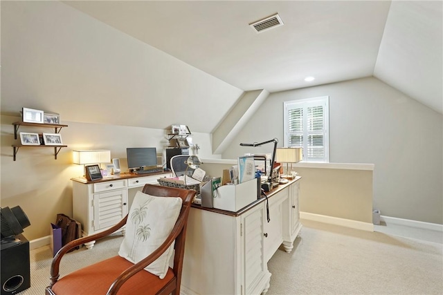 219 Abbott Ln, Saint Simons Island, GA 31522 - office space featuring light carpet and lofted ceiling
