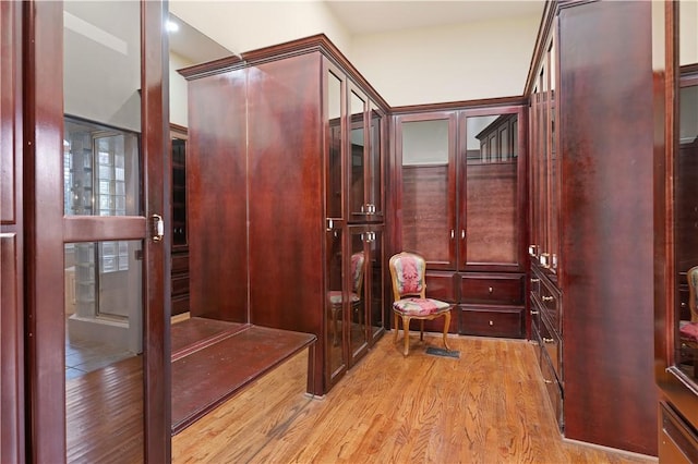 interior space featuring light hardwood / wood-style floors