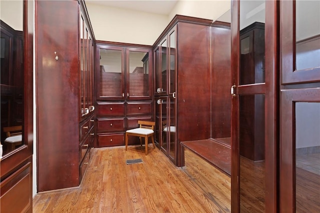 bathroom featuring wood-type flooring