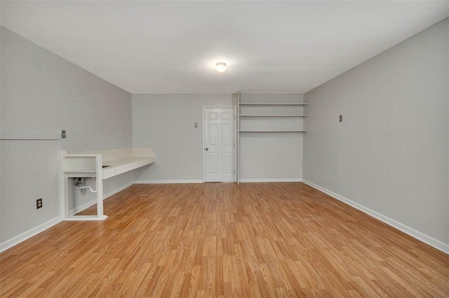 interior space featuring light hardwood / wood-style flooring