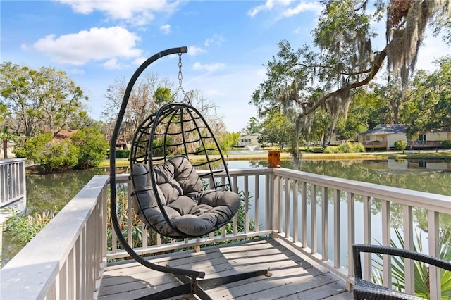 669 N Golf Villas, Saint Simons Island, GA 31522 - deck featuring a water view