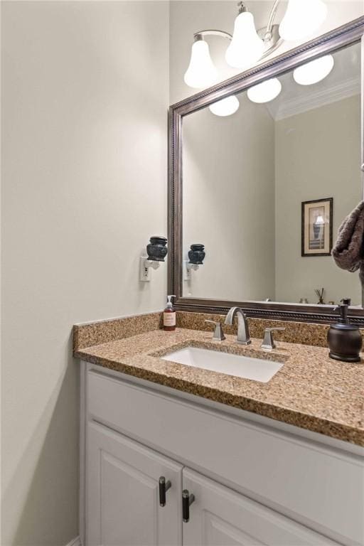 106 Hickory Pne, Brunswick, GA 31523 - bathroom with vanity and ornamental molding