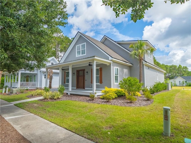 206 Placid Rd, Saint Marys, GA 31558 - view of front of property featuring a porch and a front yard