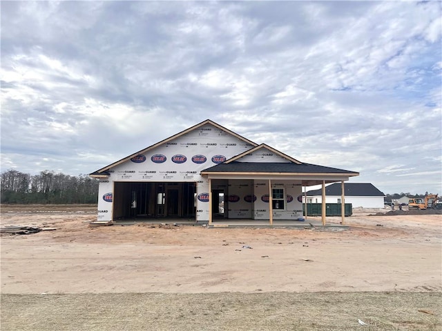 property in mid-construction with a porch