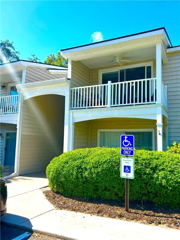 850 Mallery St Unit 4S, Saint Simons Island, GA 31522 - view of side of property featuring a balcony