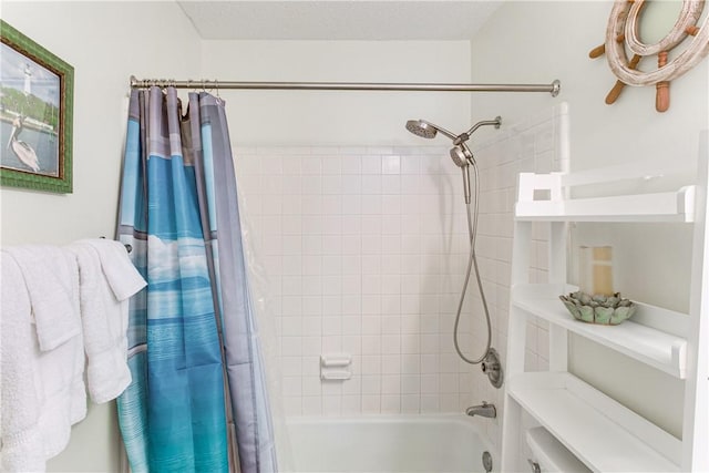 850 Mallery St Unit 4S, Saint Simons Island, GA 31522 - bathroom featuring shower / bath combo with shower curtain and toilet