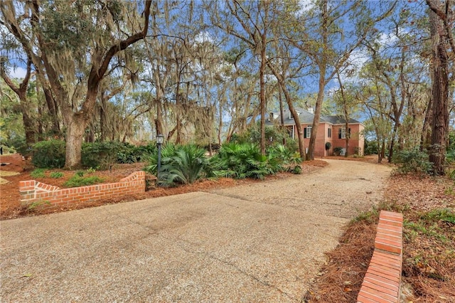 exterior space featuring driveway