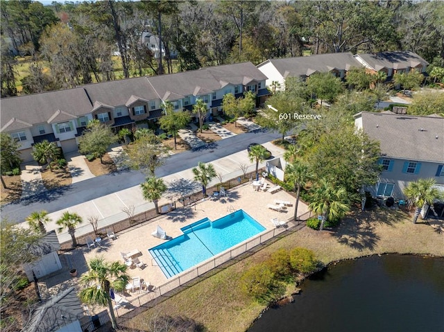 bird's eye view featuring a residential view