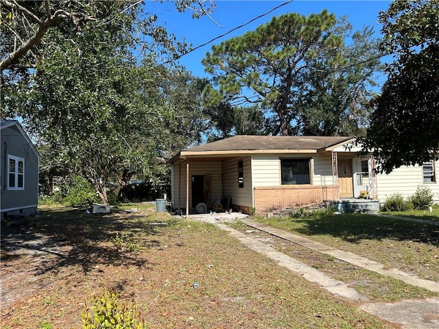 view of front of home