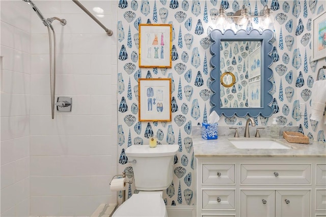 122 Saint Andrews Dr, Saint Simons Island, GA 31522 - bathroom with a tile shower and vanity