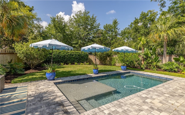 122 Saint Andrews Dr, Saint Simons Island, GA 31522 - view of pool featuring a fenced backyard and a patio area