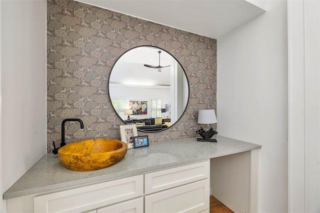 bathroom featuring vanity