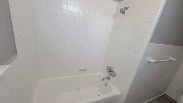 506 Ware St, Waycross, GA 31501 - full bathroom featuring washtub / shower combination