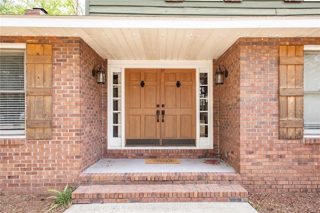 265 Traders Hill Rd, Folkston, GA 31537 - doorway to property featuring brick siding and a porch