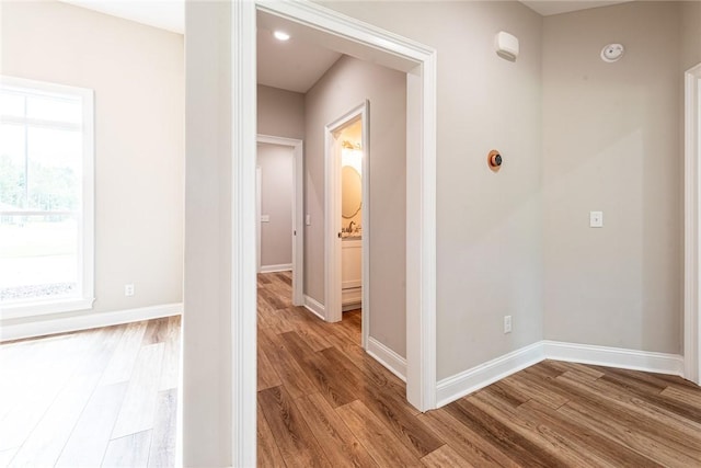 119 Silver Bluff Dr, Brunswick, GA 31523 - corridor featuring light wood-style flooring