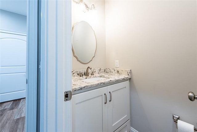 119 Silver Bluff Dr, Brunswick, GA 31523 - bathroom featuring vanity and wood finished floors