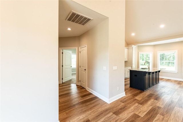 119 Silver Bluff Dr, Brunswick, GA 31523 - corridor with light wood-style flooring and recessed lighting