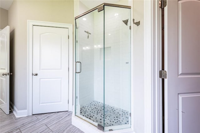 119 Silver Bluff Dr, Brunswick, GA 31523 - full bath with a shower stall and baseboards