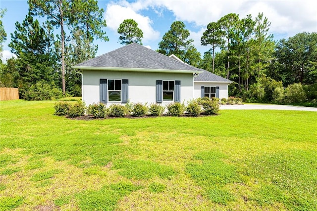 119 Silver Bluff Dr, Brunswick, GA 31523 - back of house with stucco siding and roof with shingles