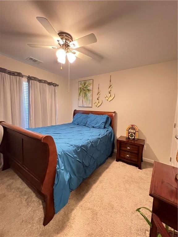 10003 Woodland Cv, Brunswick, GA 31525 - bedroom featuring carpet flooring and ceiling fan