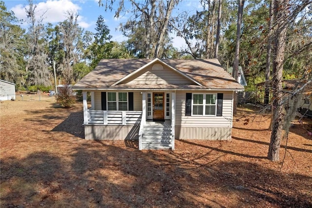 bungalow-style home featuring covered porch