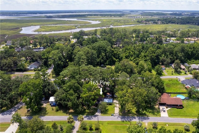 165 Pine Cir, Brunswick, GA 31520 - aerial overview of property's location with a large body of water
