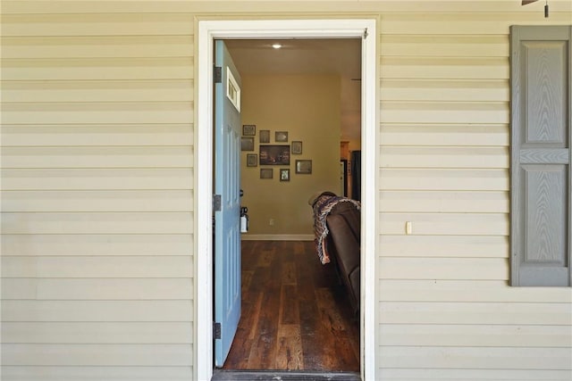 76 Red Gate Rd, Waynesville, GA 31566 - laundry area with dark wood-style floors and hookup for a washing machine